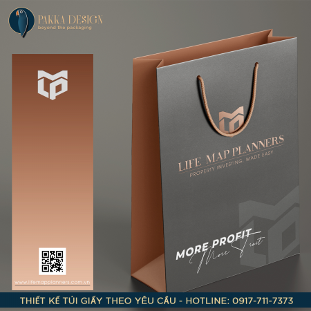 Thiết Kế túi giấy lĩnh vực bất động sản theo yêu cầu - Pakka Design